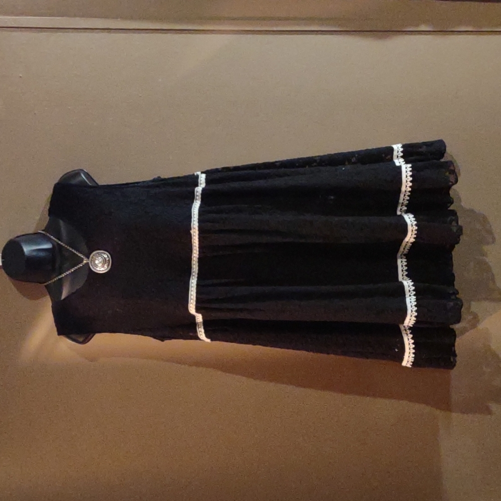 Xl black lace dress with slip